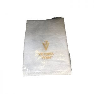 Toalla Blanca con logo dorado 30x50cm